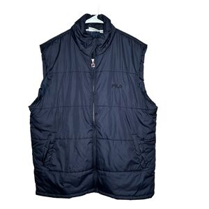 Fila Men’s Puffer Best Size XL Navy Blue